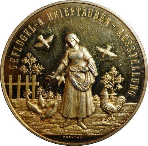 1902-Medaille-Geflgel-u-Brieftauben-Ausstellung-Landshut-gold
